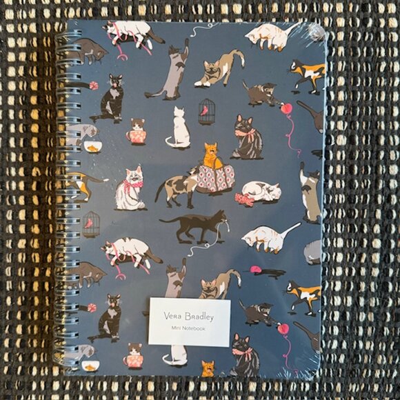 Vera Bradley CAT'S MEOW Mini Notebook - Picture 1 of 5
